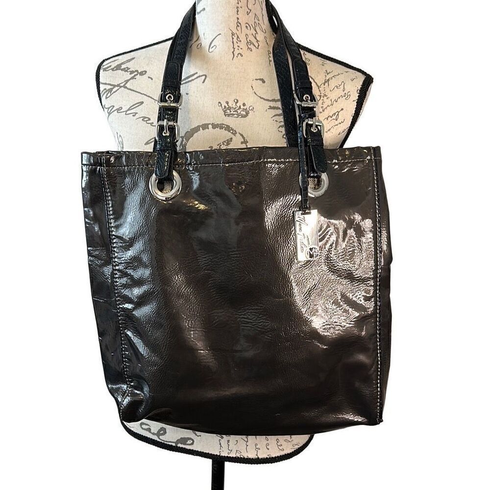 Marc Fisher Large Travel Tote Shoulder Brown Black Bag